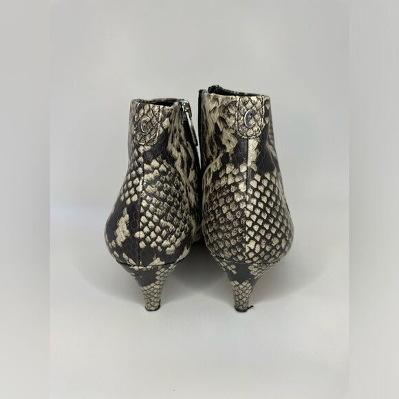 Circus by Sam Edelman Kirby Booties Embossed Pointed-toe Cashmere Snake Print 7M - Picture 4 of 7